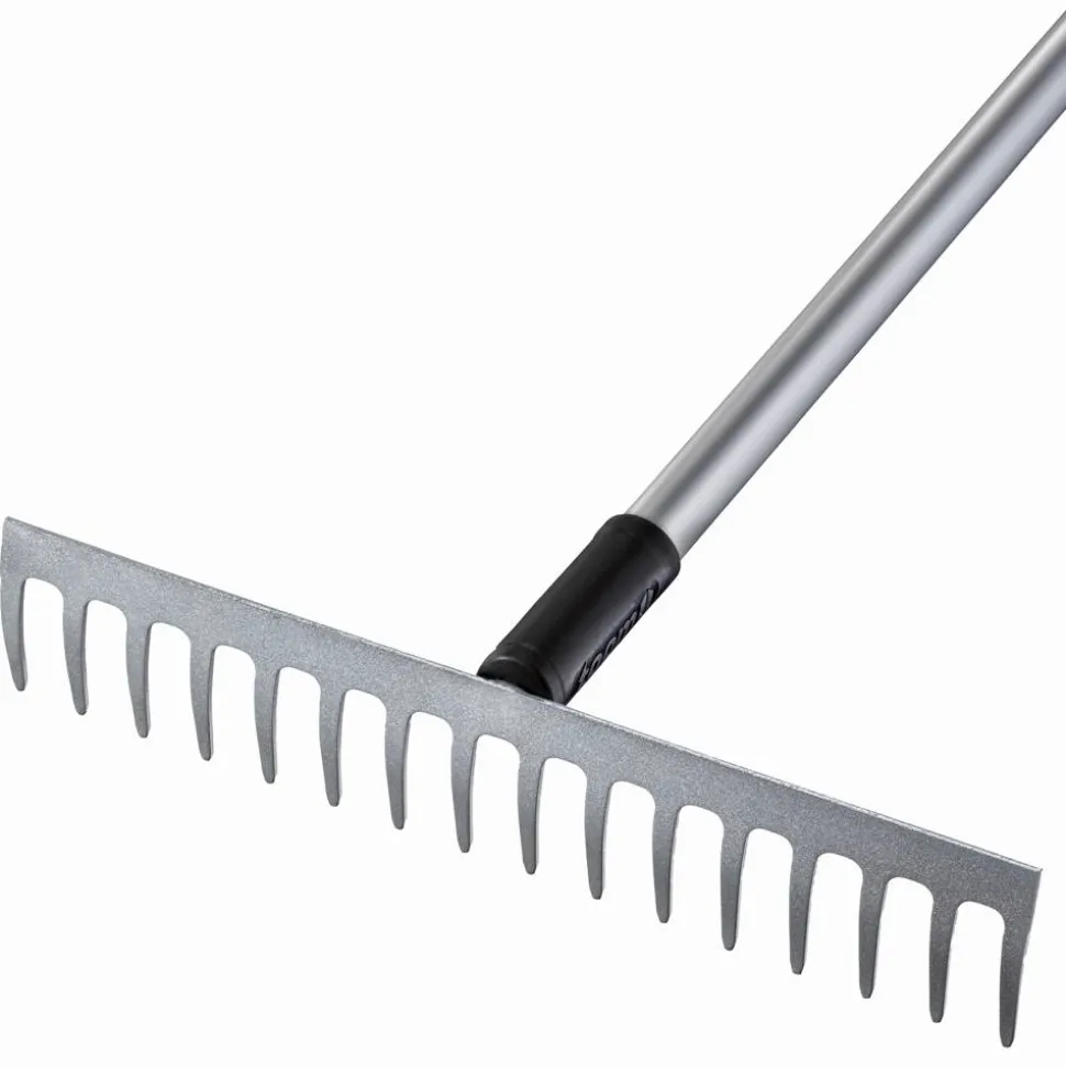 Premium-Rechen Carbonstahl 16 Zinken 155 cm
