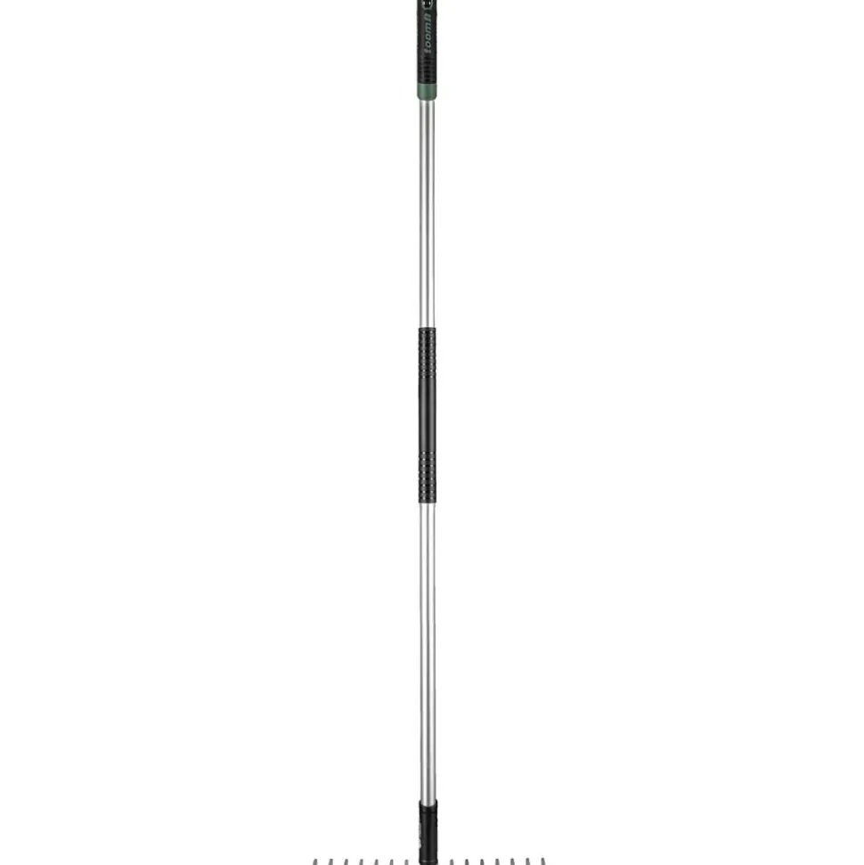 Premium-Rechen Carbonstahl 16 Zinken 155 cm
