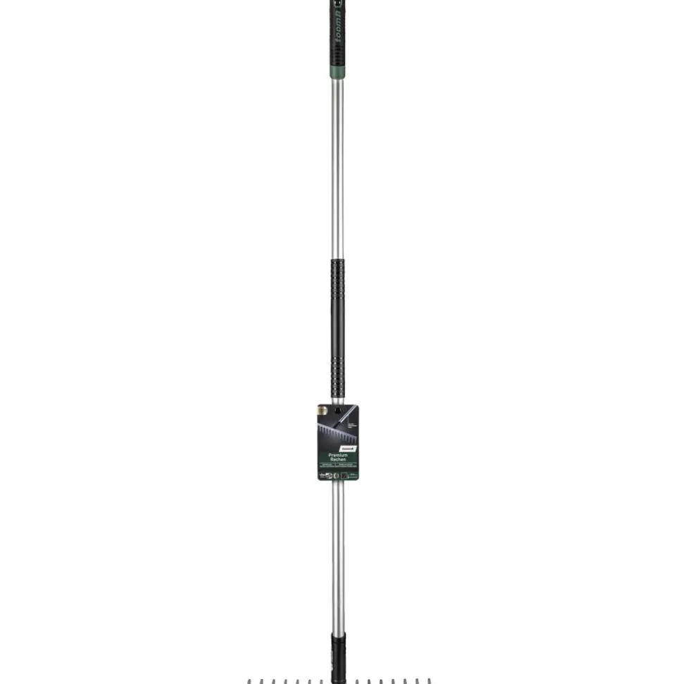 Premium-Rechen Carbonstahl 16 Zinken 155 cm
