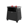Premium-Stand für Elektrogrill 'Lumin' schwarz 100 x 53,5 x 80 cm