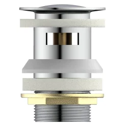 Press-Exzenter mit Überlauf verchromt 1 1/4"