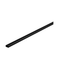 Profil 'Base' für LED-Streifen Aluminium, Kunststoff schwarz 1 m