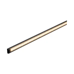 Profil 'Base' für LED-Streifen Aluminium, Kunststoff schwarz 1 m
