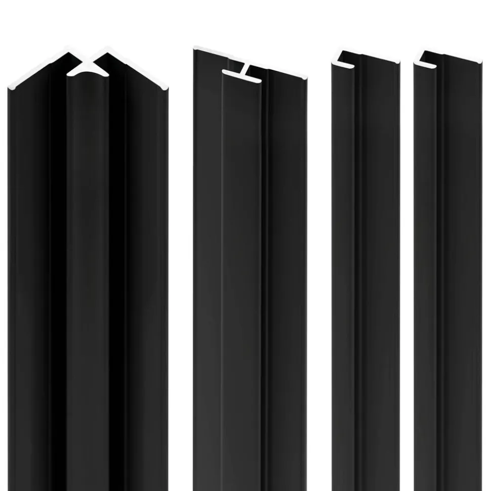 Profilset 'Decodesign' schwarz 255 cm