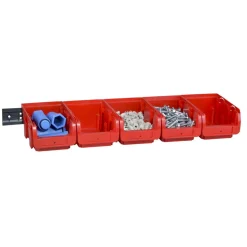 ProfiPlus Set C 2/6, rot. Sichtboxen-Set, 6-tlg., PP