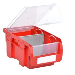 ProfiPlus Set C 2/6, rot. Sichtboxen-Set, 6-tlg., PP