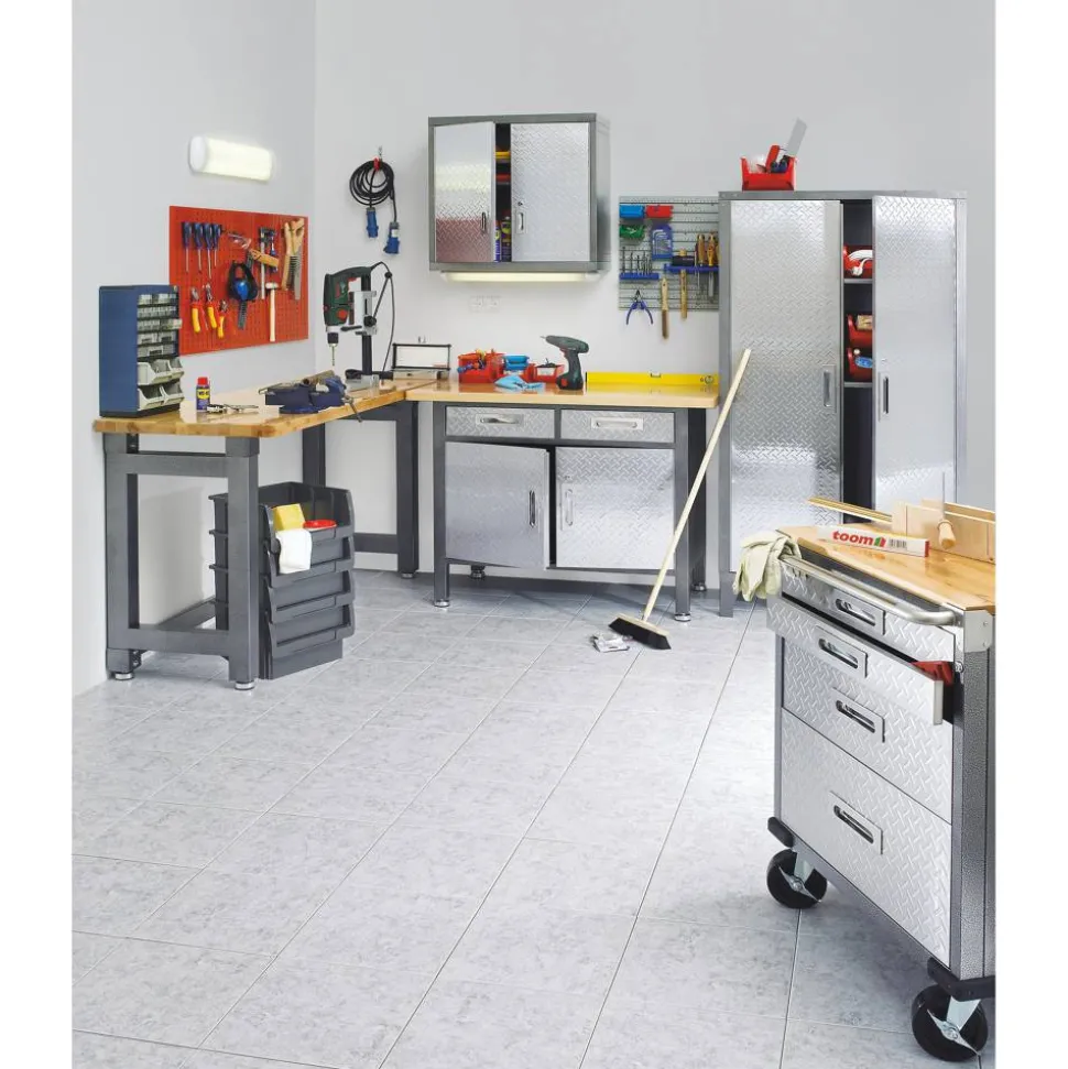 Profi-Werkbank, belastbar bis 450 kg, 182,5 x 96 x 63 cm