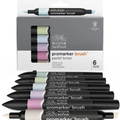 Promarker Brush 'Pastell Töne' mehrfarbig 6er-Set