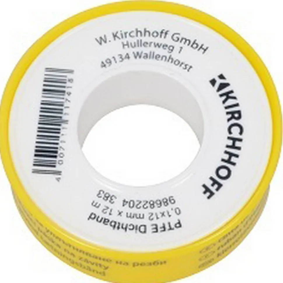 PTFE-Gewindedichtband 0,1 x 12 mm x 12 m
