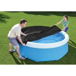 PVC-Abdeckplane 'Flowclear' schwarz, Ø 280 cm