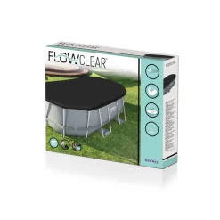 PVC-Abdeckplane 'Flowclear' schwarz 418 x 230 cm