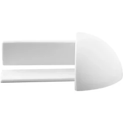 PVC-Außenecke für Fliesenarbeiten weiß, 4er-Set