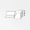 PVC-Innenecke grau, Breite 8 mm