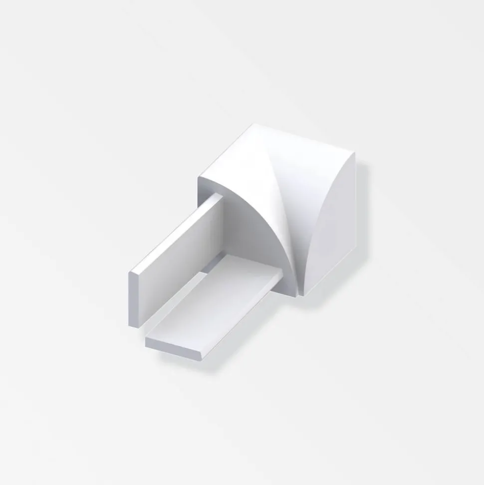 PVC-Inneneck weiß, Breite 8 mm