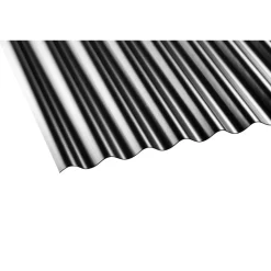 PVC-Wellplatte 'Sinus 76/18' schwarz 120 x 80 x 0,12 cm