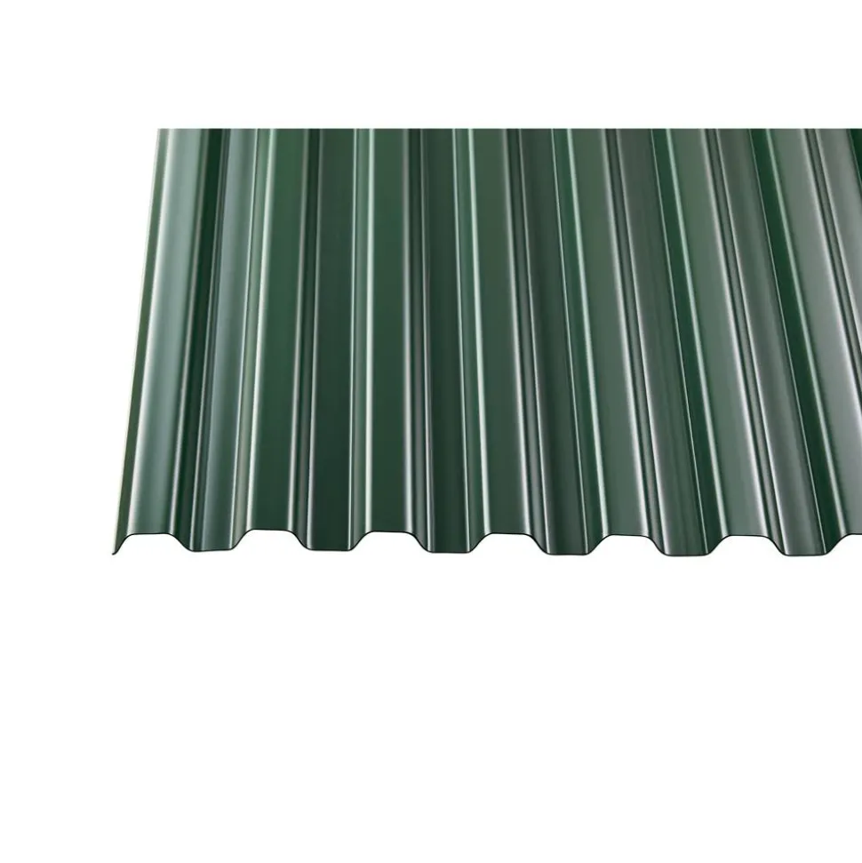 PVC-Wellplatte 'Trapez 70/18' grün 200 x 90 x 0,12 cm