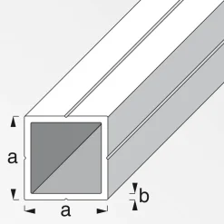 Quadratrohr 23,5 mm x 1 m