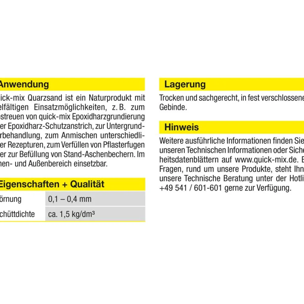 Quarzsand 25 kg