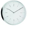 Quarz-Wanduhr Ø 30 cm chrom