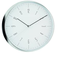 Quarz-Wanduhr Ø 30 cm chrom