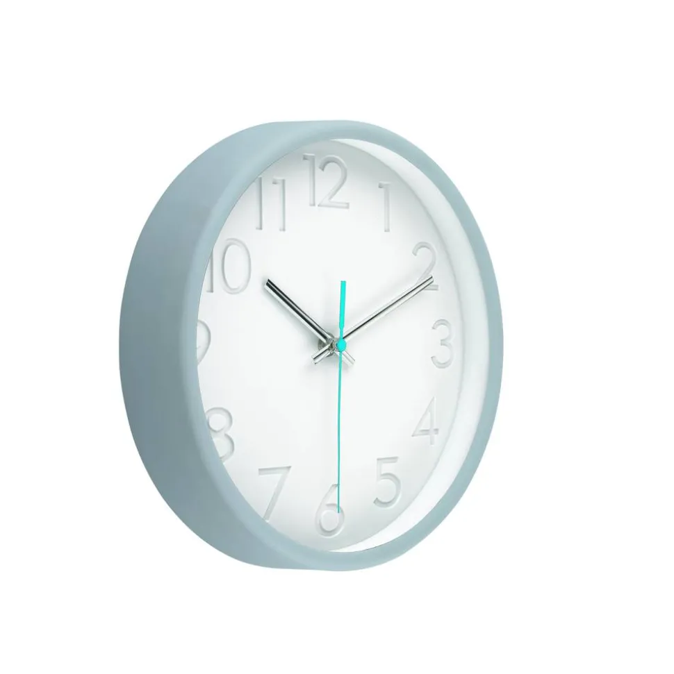 Quarz-Wanduhr grau Ø 25 x 5 cm