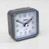 Quarz-Wecker 6 x 6 cm anthrazit