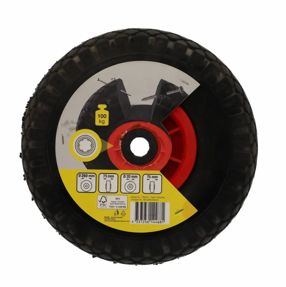 Rad mit Blockprofil 260 mm