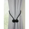 Raffhalter 'Flex-S' mit Magnet für Vorhänge schwarz 48 cm