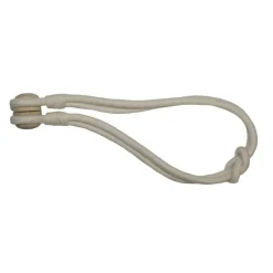 Raffhalter Kordel mit Magnet für Vorhänge beige 47 cm