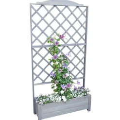 Rankkasten 'Botanica' grau 110 x 210 x 32 cm