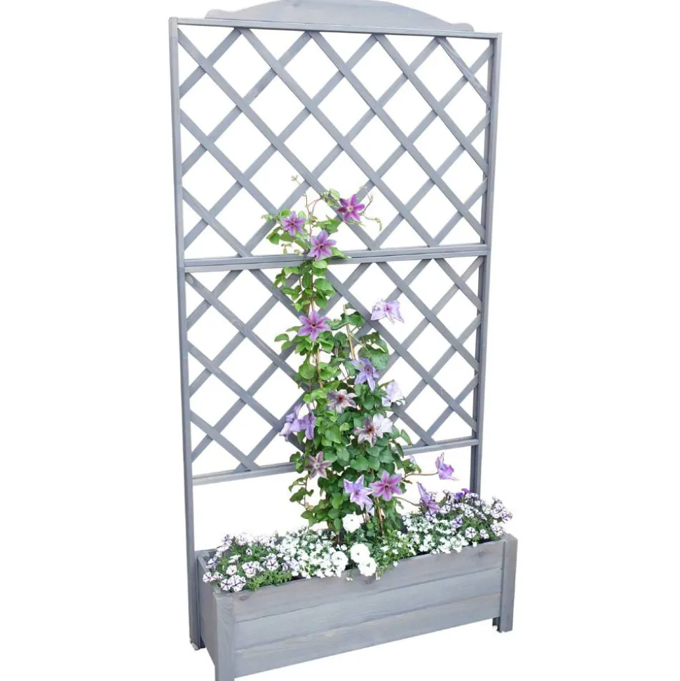 Rankkasten 'Botanica' grau 110 x 210 x 32 cm