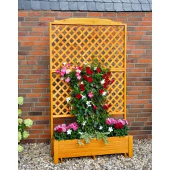 Rankkasten 'Romantica' braun 120 x 38 x 140 cm
