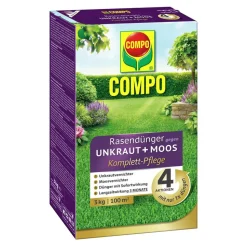 Rasendünger gegen Unkraut + Moos Komplettpflege 3 kg