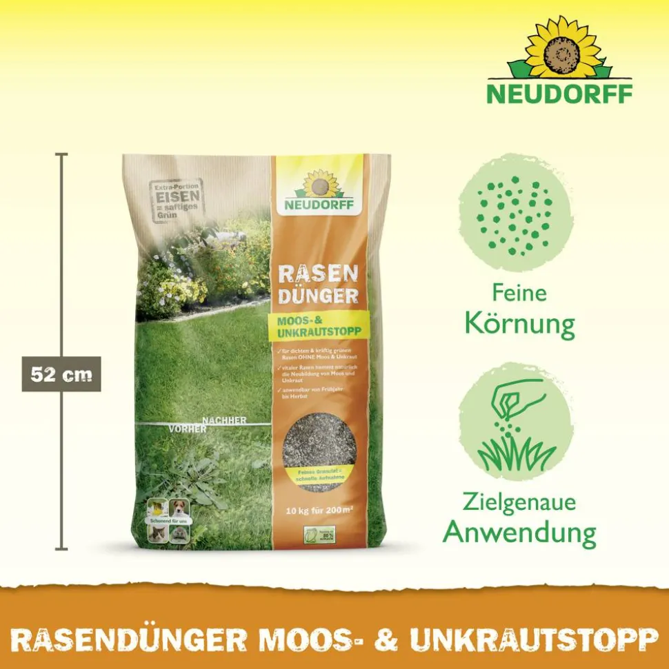 Rasendünger 'Moos- und Unkrautstopp' 10 kg