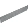 Raseneinfassung 'Rasenbord' beidseitig abgerundet 5 x 25 x 100 cm grau