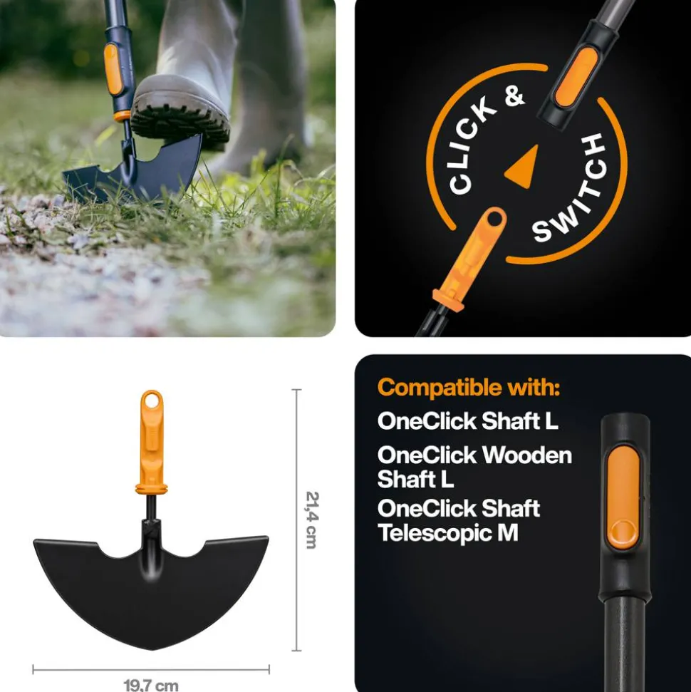 Rasenkantenstecher 'OneClick' 20 cm, ohne Stiel