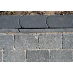 Rasenmaehkante Beton anthrazit 24 x 12 x 4 cm