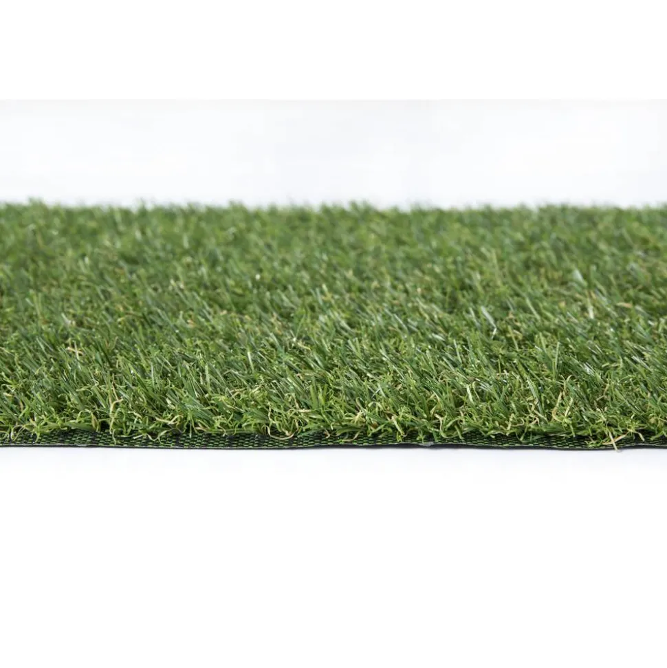 Rasenteppich 'Moga' mit Drainage 400 cm x 28 mm grün Meterware