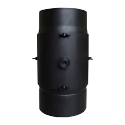 Rauchrohr 'KaminFILTERKat' schwarz Ø 150 mm, mit Revisionstür