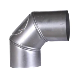 Rauchrohrbogen silbern Ø 120 mm