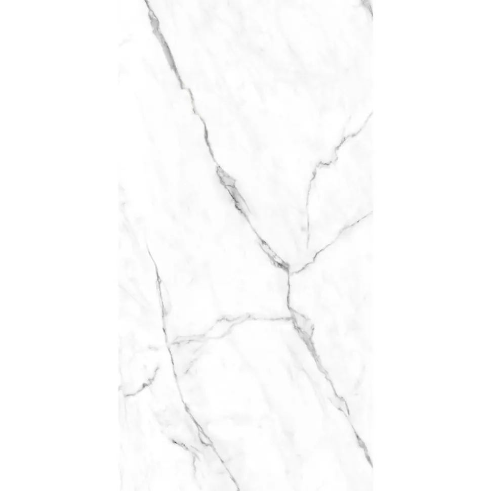 Rückwand 'Marmor-Weiß' hochglaz 100 x 210 cm