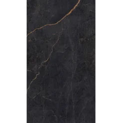 Rückwand 'Schwarz-Kupfer' seidenmatt 100 x 210 cm