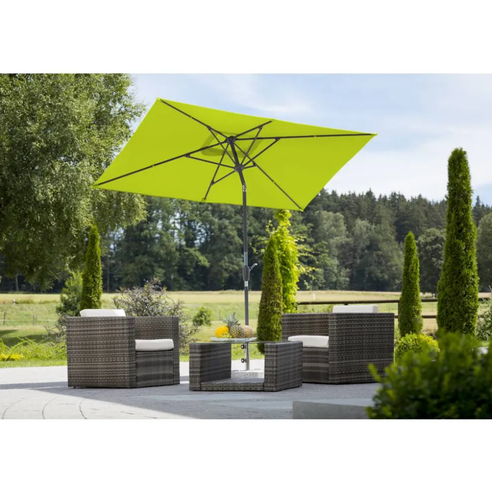 Rechteckschirm 'Tunis' knickbar 270 x 150 cm