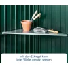 Regalboden verzinkt 63 x 63 x 25 mm