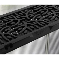 Regalset für Gewächshaus anthrazit 26 x 65 cm Polypropylen, 6er-Pack