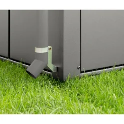 Regenfallrohr für Gerätehäuser graualuminium bis 7 m²