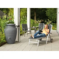 Regenspeicher-Amphore 'Antik' dark granite 600 l