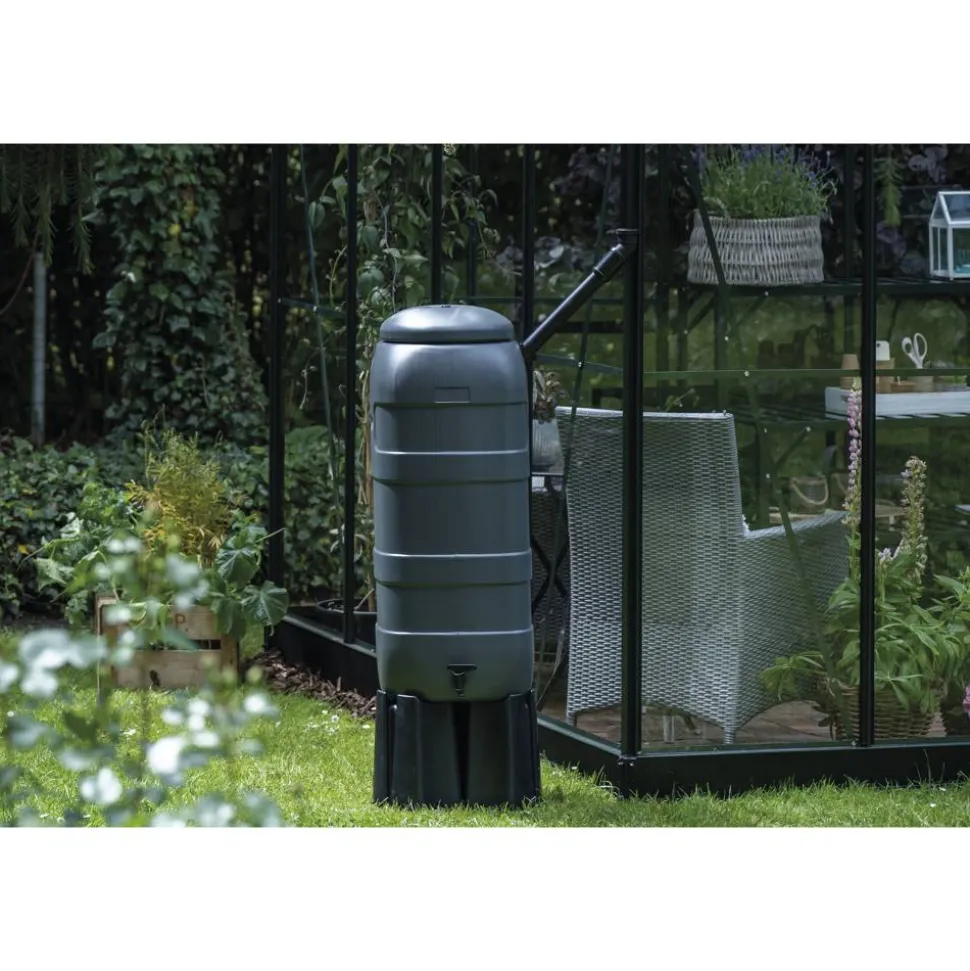 Regentonne 100 l inklusive Ständer