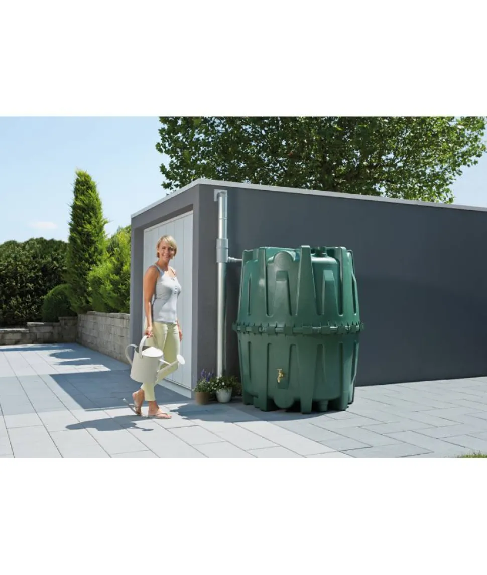 Regentonne 'Herkules' grün 3200 l 2 Stück