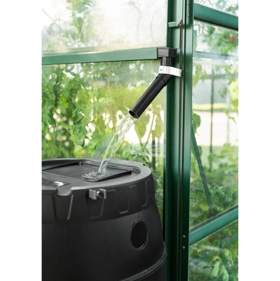 Regentonne schwarz 170 l mit Unterbau